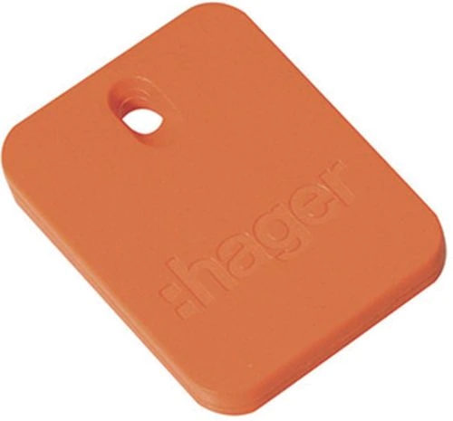 LOT DE 10 BADGES ORANGE DE GESTION DES ACCES POUR CLAVIER SEPIO HAGER