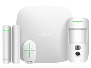 KIT ALARME HUB2 WIFI/4G BLANC AJAX