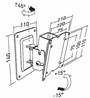 SUPPORT MURAL INCLINABLE à ± 15° et ORIENTABLE à ± 45° APPLIK ERARD 