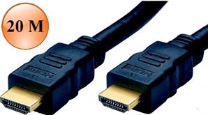 CORDON HDMI 1.4 HIGH SPEED WITH ETHERNET, Mâle / Mâle 20 M