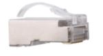 PLUG RJ45 FTP CAT 5 /6 BLINDE  TRAVERSANT  ELBAC