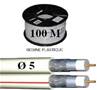 CABLE COAXIAL  Ø 5 mm 2 EN 1 DOUBLE ELBAC