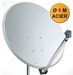 PARABOLE Ø 99 CM ACIER BLANC FRACARRO