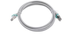 CORDON S/FTP CAT6A PATCH LSZH GRIS CLIP VERT 0.3m ELBAC