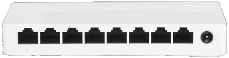 SWITCH 8 PORTS NON POE  - 10/1000 MBPS - 9V - HIKVISION