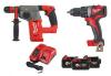 DUO VISSEUSE Li-Ion 18V +PERFORATEUR SDS+ Batterie 18V 5Ah MILWAUKEE