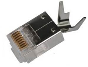 PLUG RJ45 2x4c FTP CAT6  METAL+ PEIGNE  Ø1.1/6 (940536-K5) ELBAC