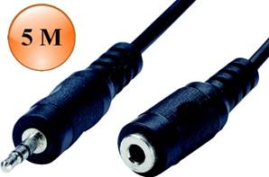 CORDON JACK 3.5 mm Mâle / JACK 3.5 mm Femelle 5M ERARD CONNECT