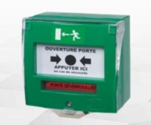 DECLENCHEUR MANUEL VERT 2 CONTACTS ETANCHE NEUTRONIC